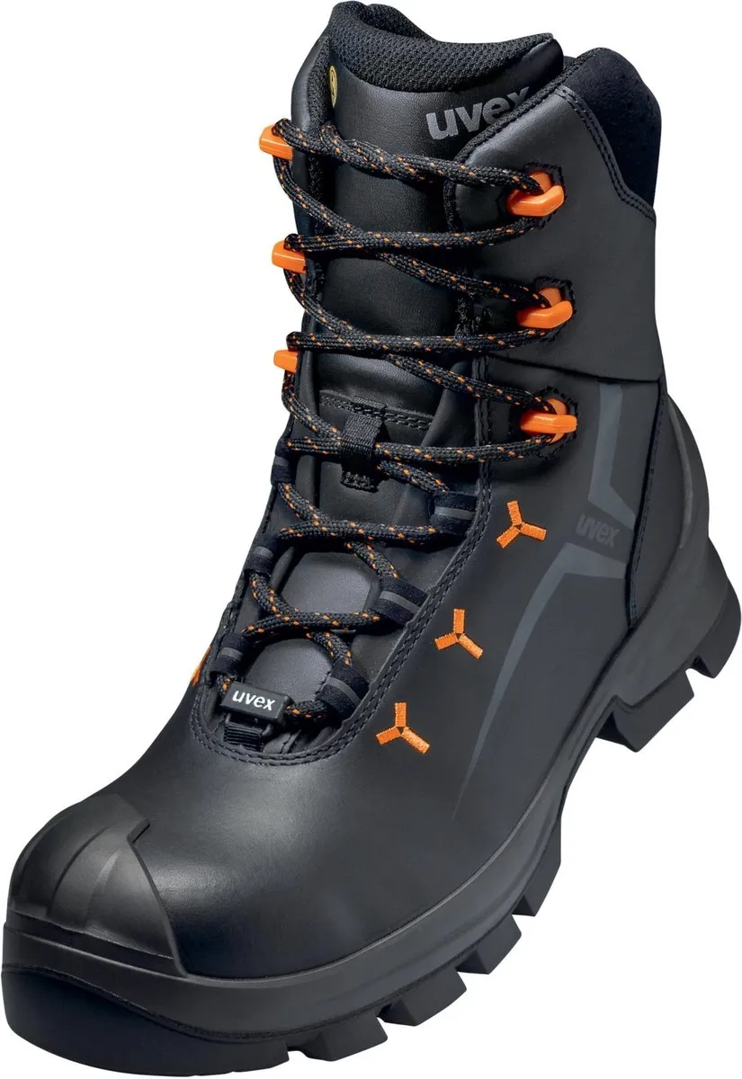 Uvex 2 Stiefel S3 65303 - Maat 48 - Zwart/Orange