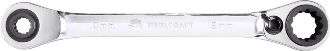 TOOLCRAFT TO-5355795 Dubbele Ringsleutelratelset 10-19mm