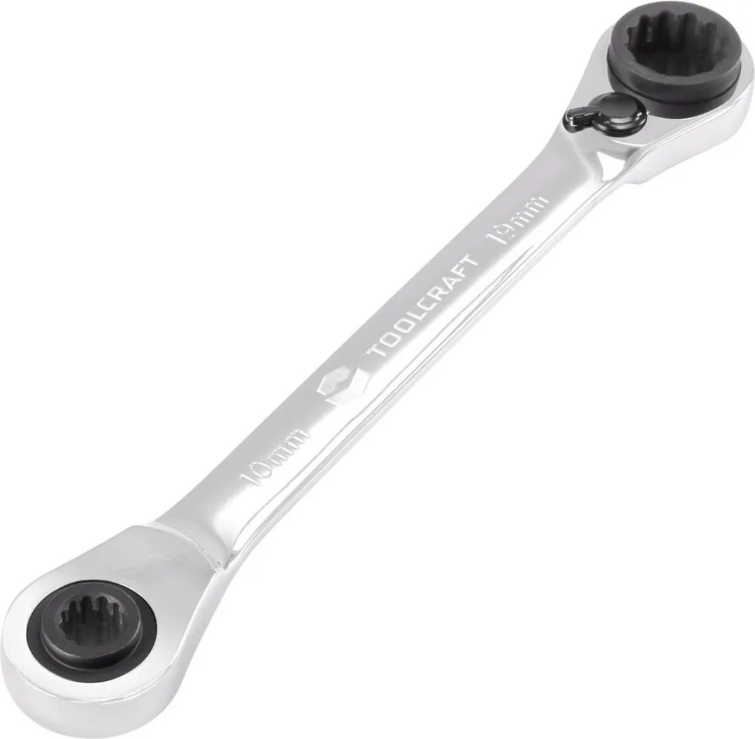 TOOLCRAFT TO-5355795 Dubbele Ringsleutelratelset 10-19mm
