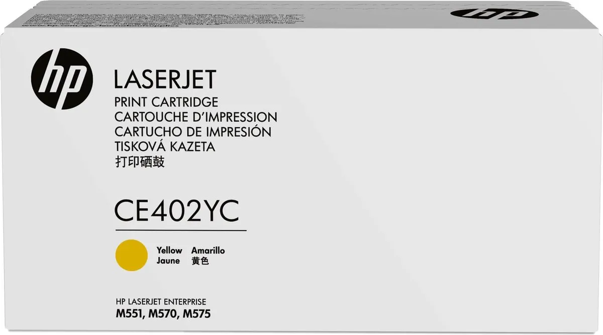 HP 507Y CE402YC Tonercartridge Geel