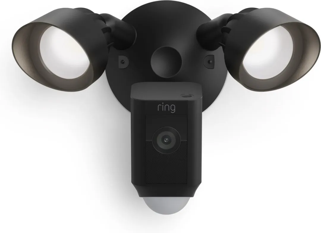 Ring Floodlight Cam Wired Plus - Zwart