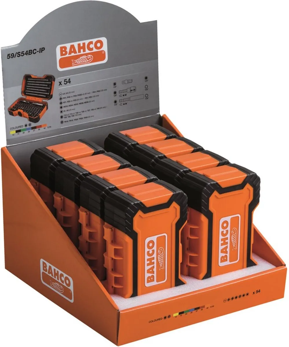Bahco Bitset 54-delig 59/S54BC - Zwart/Oranje