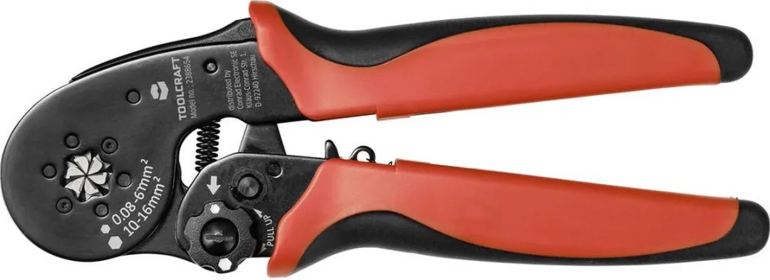 TOOLCRAFT Krimptang Adereindhulzen 0.08-16mm²