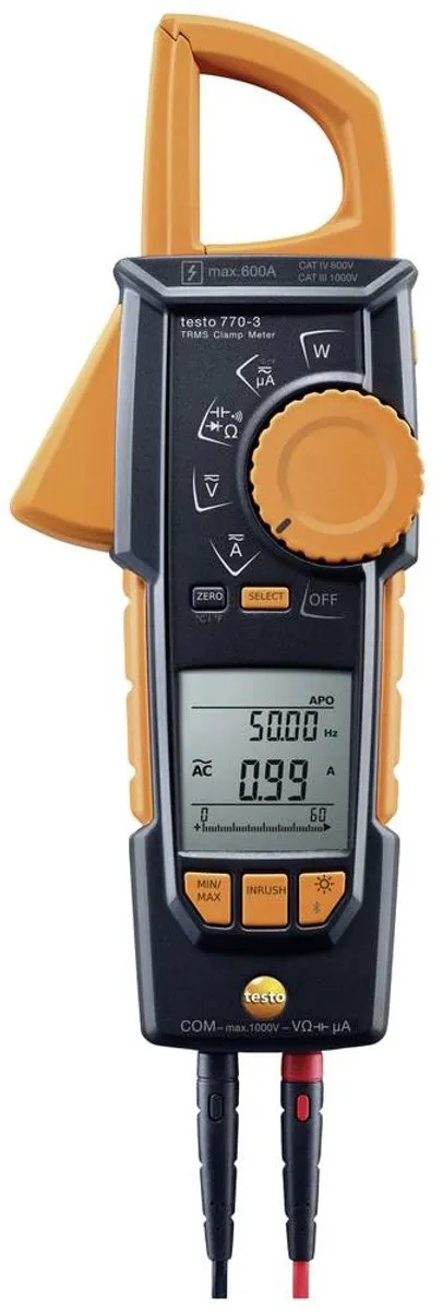 Testo 770-3 Stroomtang - 6000 Counts - CAT III/IV