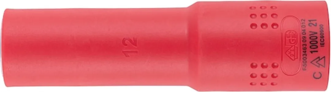 Würth VDE Dopsleutel 12mm 1/2 inch Lang