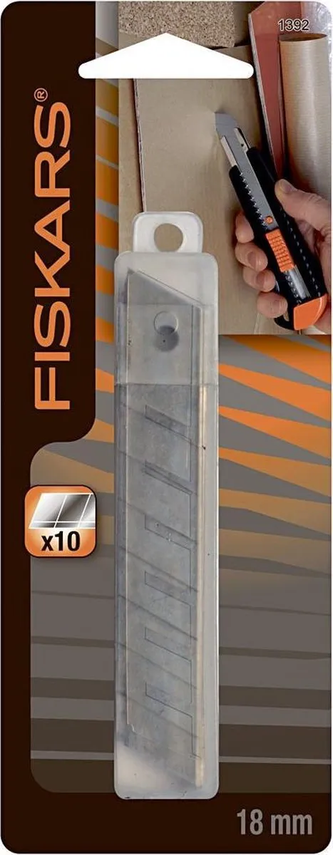 Fiskars Reservemesjes 18mm - 10 Stuks - Multicolor