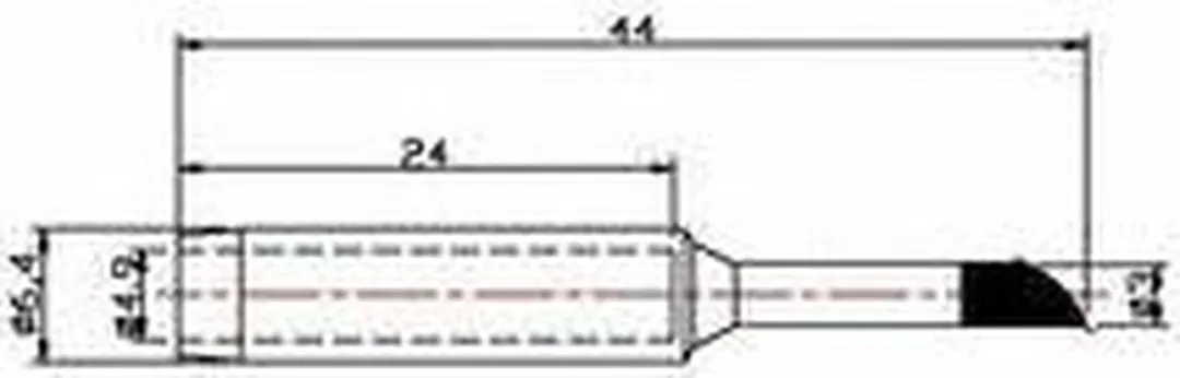 TOOLCRAFT TO-6302079 Soldeerpunt 3mm - 45° - 44mm