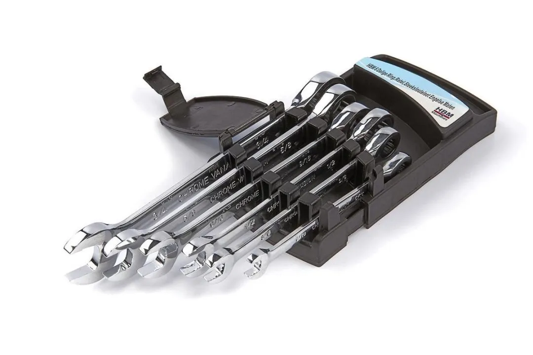 HBM Machines Steeksleutelset 6-delig Inch 5/16"-3/4"