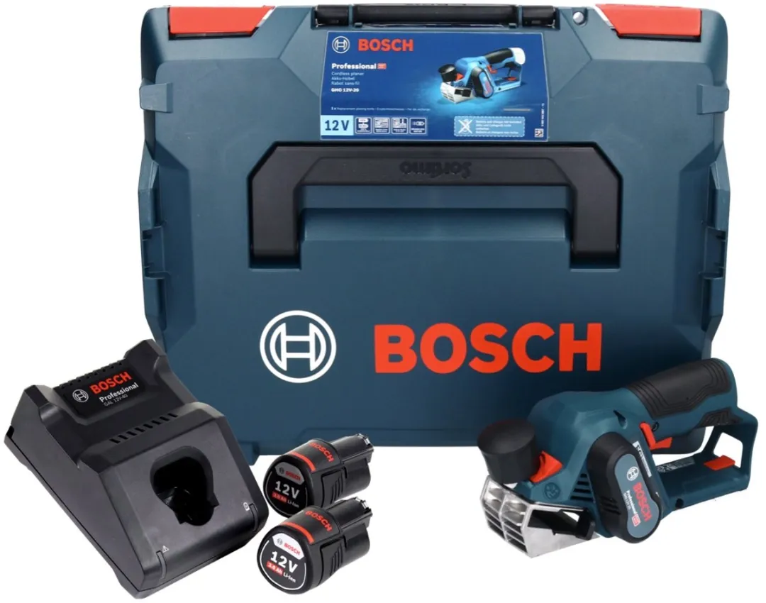 Accu schaafmachine GHO 12V-20 2x 3,0 Ah + lader GAL 1230 CV