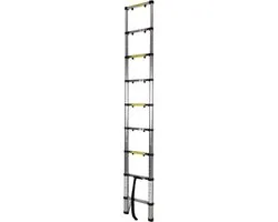 Silverline Telescopische Ladder 9 Treden - Werkhoogte 2,60m