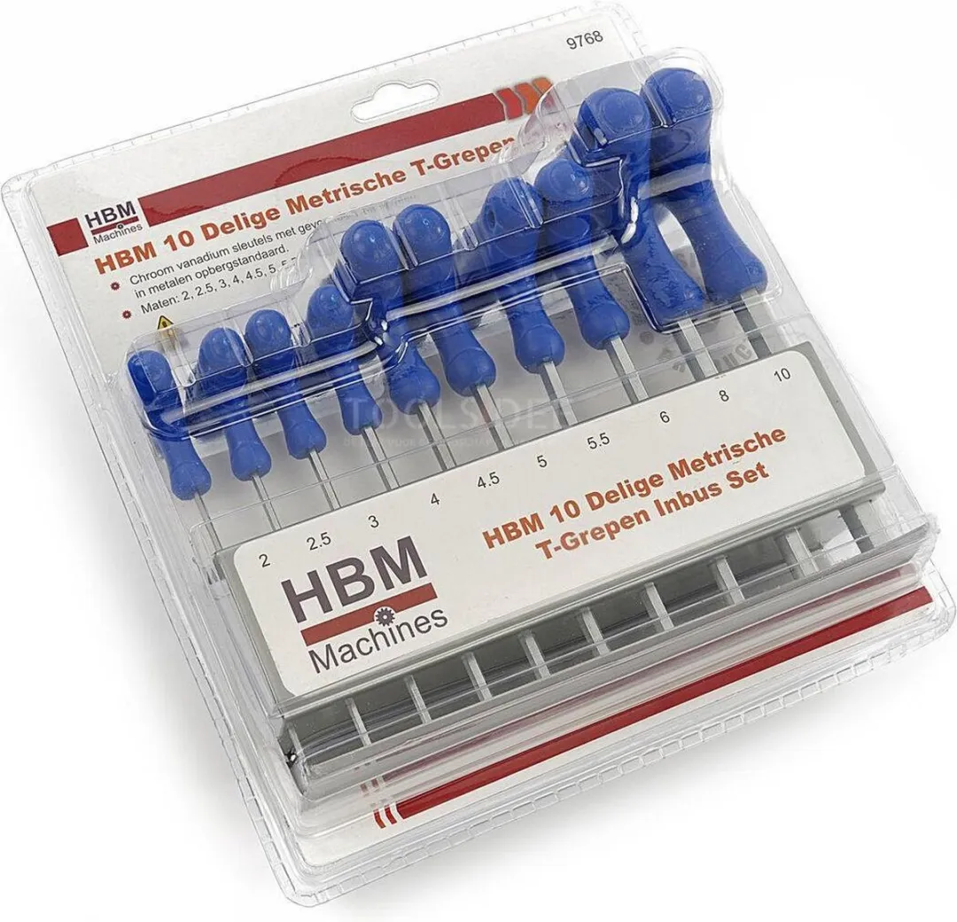 HBM 10-delige Metrische T-Grepen Inbusset 27