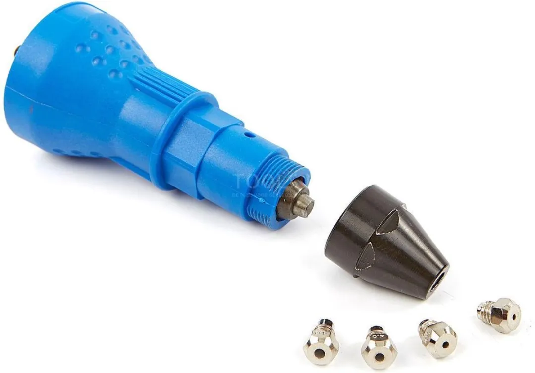 HBM Popnageltang voor Accuboormachine - 4 Opnamestukken