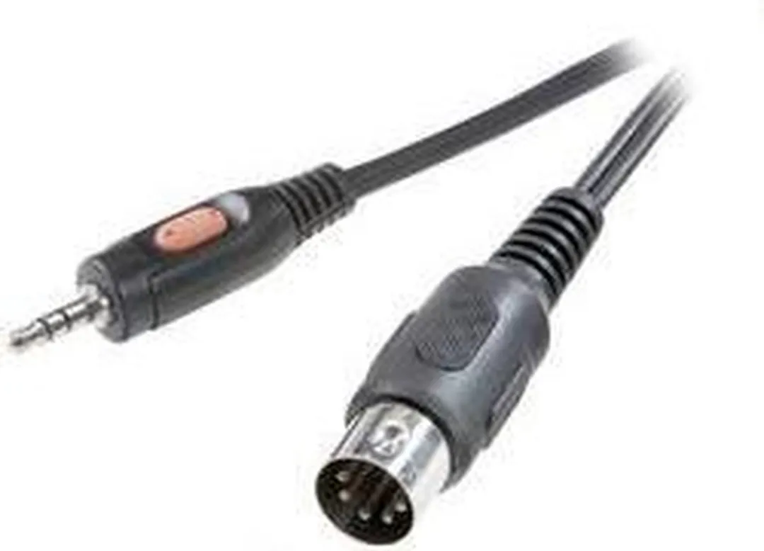 SpeaKa Professional SP-7869804 Audiokabel 1.5m - 5-polig DIN naar 3.5mm Jack - Zwart