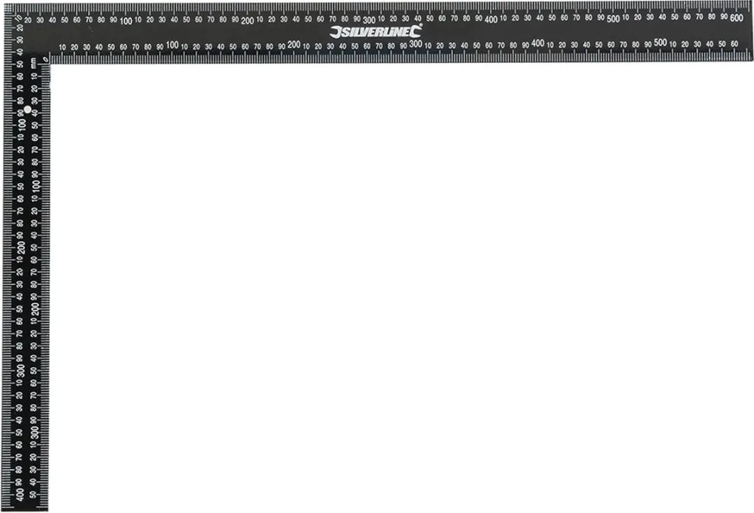 Silverline Stalen Winkelhaak SL35 600x400mm - Grau - afbeelding 6 van 6