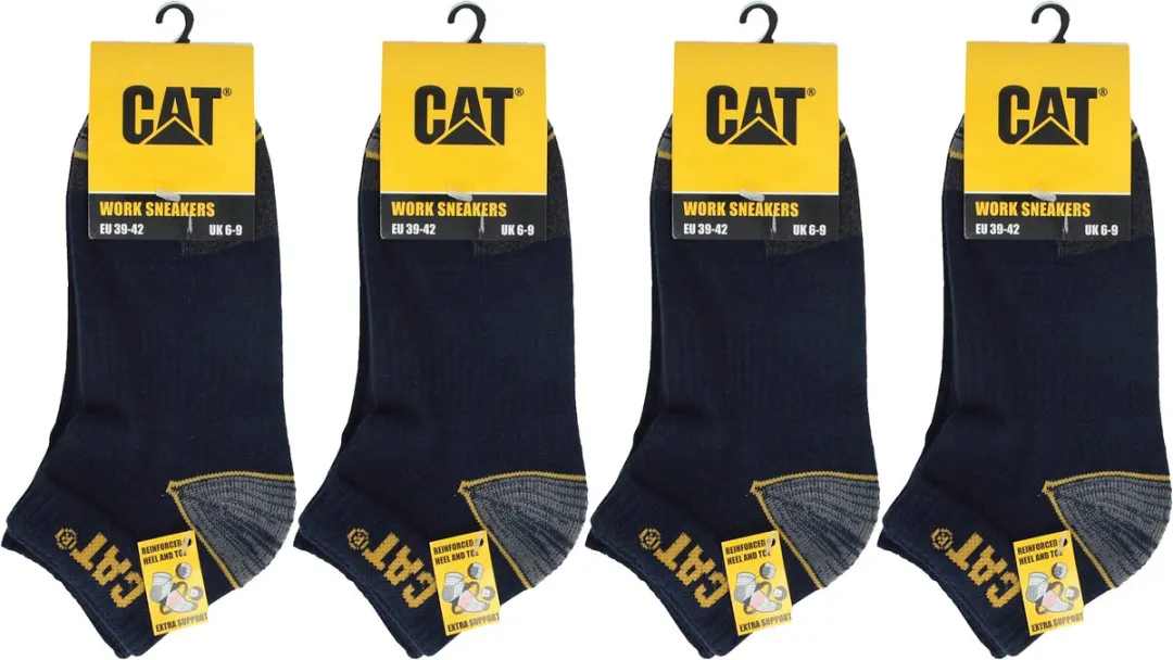Caterpillar Heren Werksokken 12 Paar - Blauw - 47-50