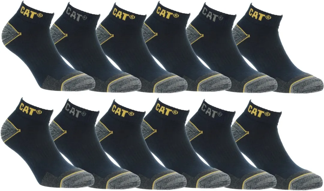 Caterpillar Heren Werksokken 12 Paar - Blauw - 47-50