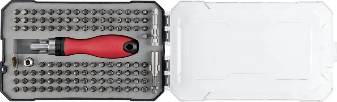 Parkside Ratelschroevendraaier 204942_3631 - 115-delig Bitset - Rood/Zwart