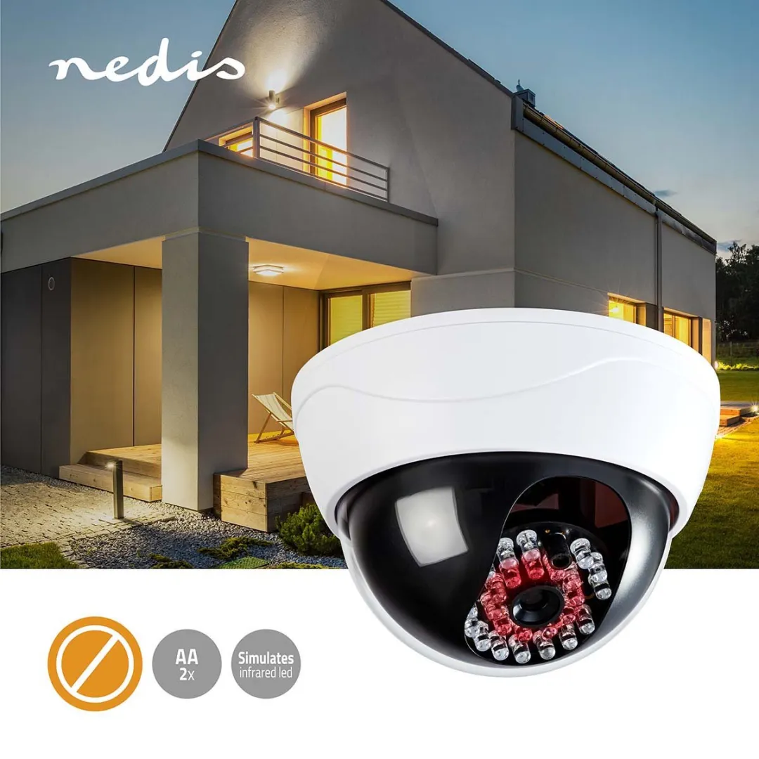 Nedis Dummy Beveiligingscamera Dome Wit
