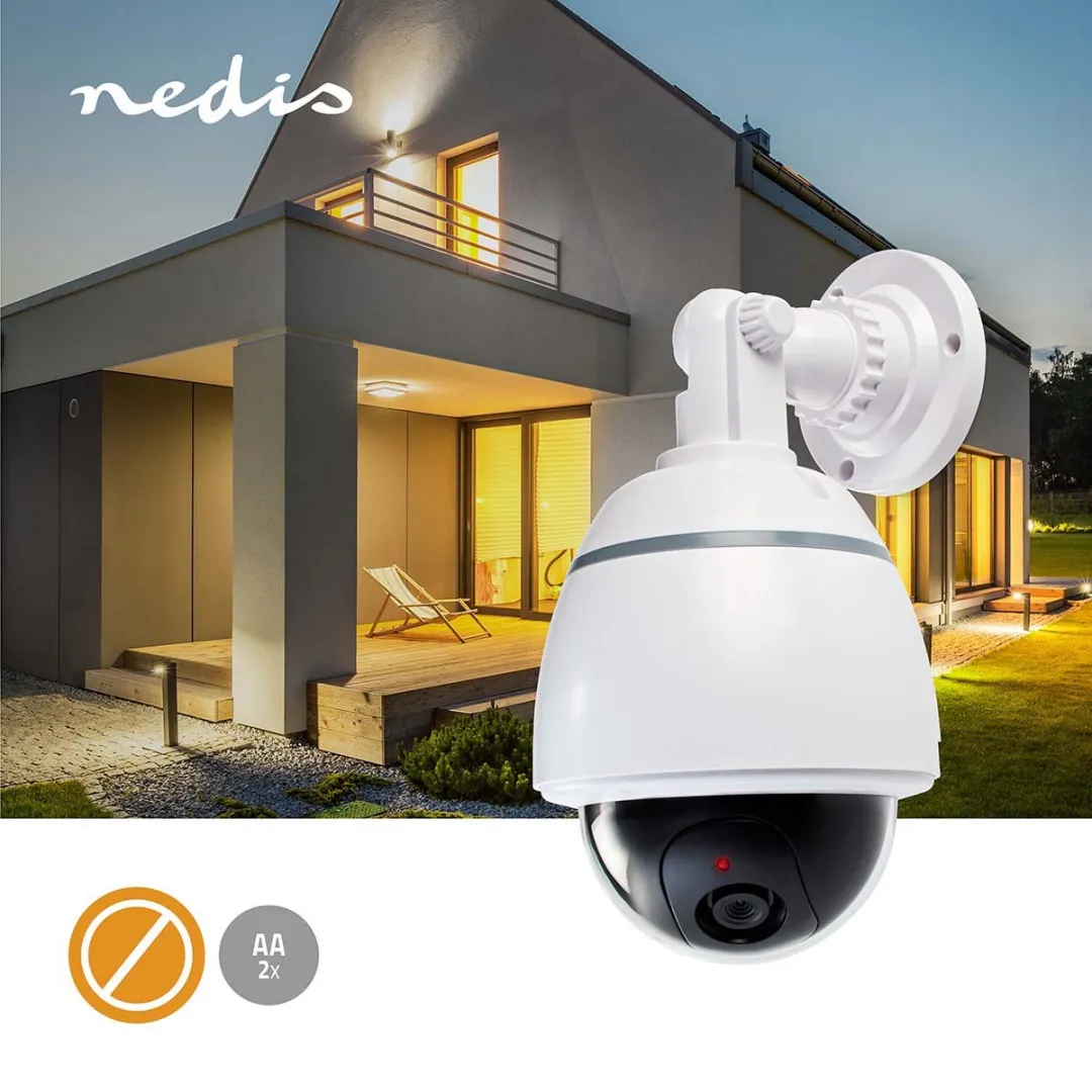 Nedis Dummy Beveiligingscamera Dome Wit