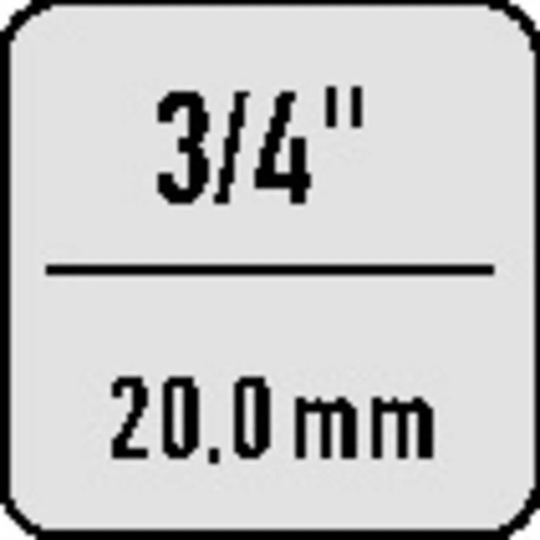 Gedore Slagmoerdopsleutel 3/4" 36mm - 19mm