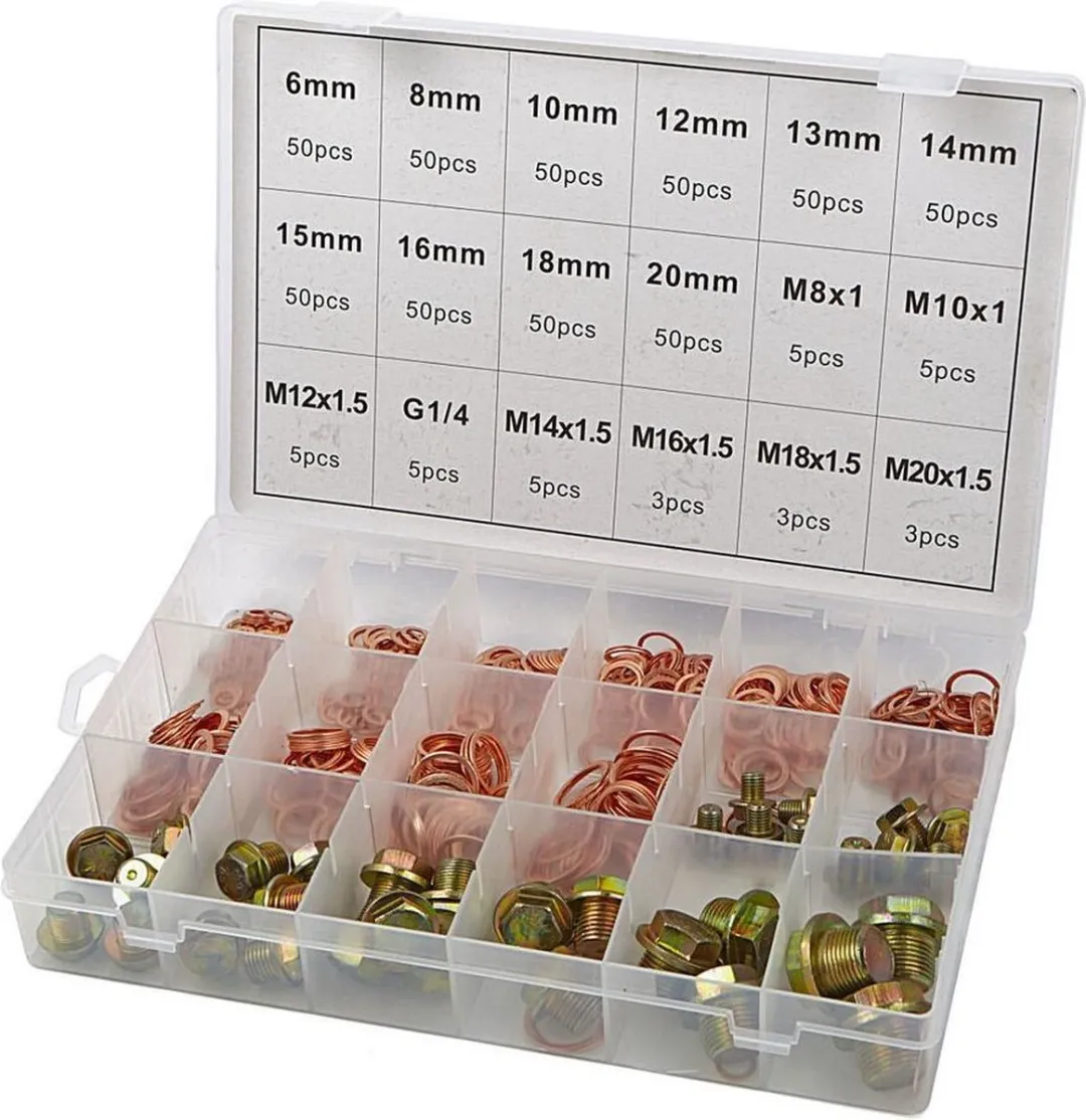 HBM 8804 Carterpluggen & Koperen Ringen Assortiment