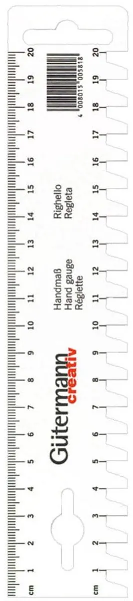 Gutermann Plisee Lat 20cm - Wit