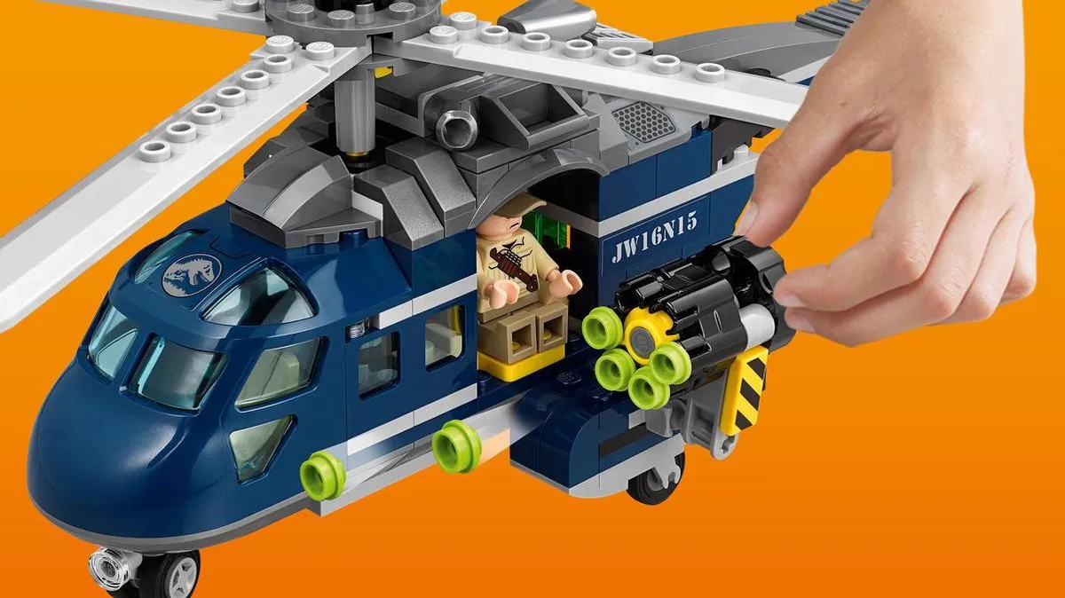 LEGO Jurassic World Helikopterachtervolging van Blue 75928 - 397 Stukken
