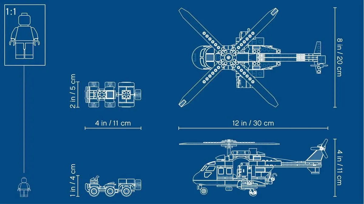 LEGO Jurassic World Helikopterachtervolging van Blue 75928 - 397 Stukken