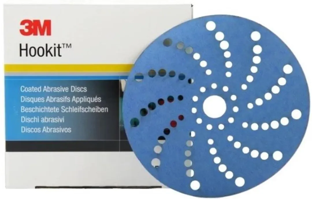 3M Hookit Blue 525U Schuurschijven 150mm P80 - 100 Stuks