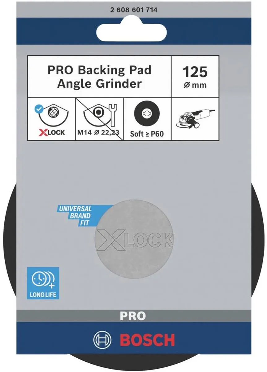 Bosch Professional X-Lock Steunschijf 125mm Soft