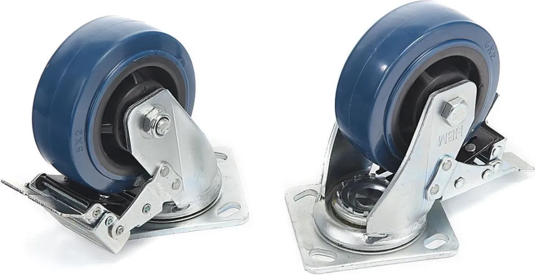 HBM Profi 125mm Zwenkwiel met Rem