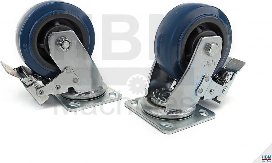 HBM Profi 125mm Zwenkwiel met Rem