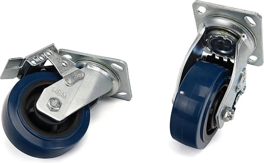 HBM Profi 125mm Zwenkwiel met Rem