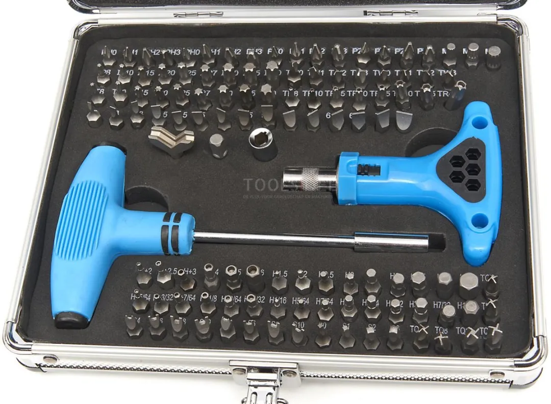 HBM CRV 147-delig T-greep Bitset met T8 Torx