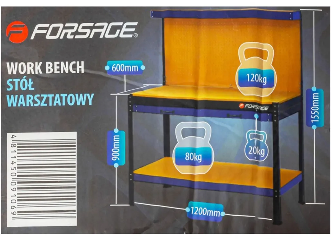 Forsage F-01Y0320 Werkbank 120cm - met lade