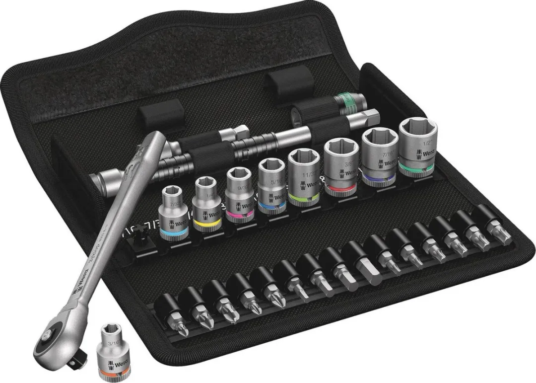 Wera 8100 SA 10 Zyklop Ratelset 1/4"