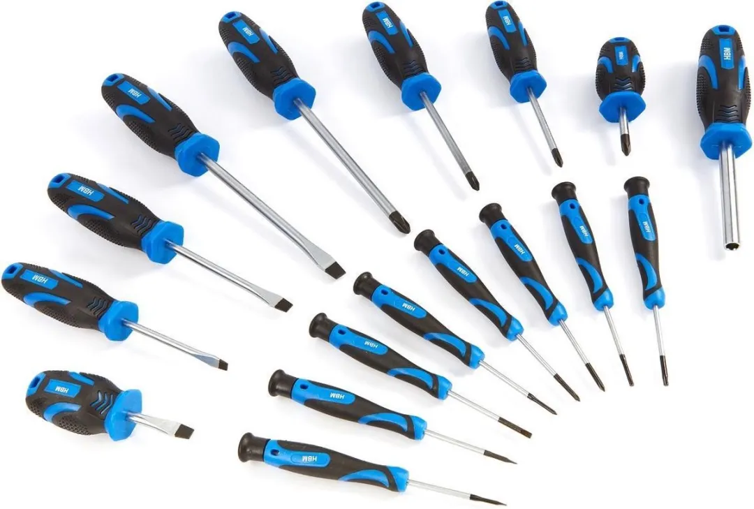 HBM 37 Delige Profi Schroevendraaier- en Bitset 7296 - Blauw/Zwart