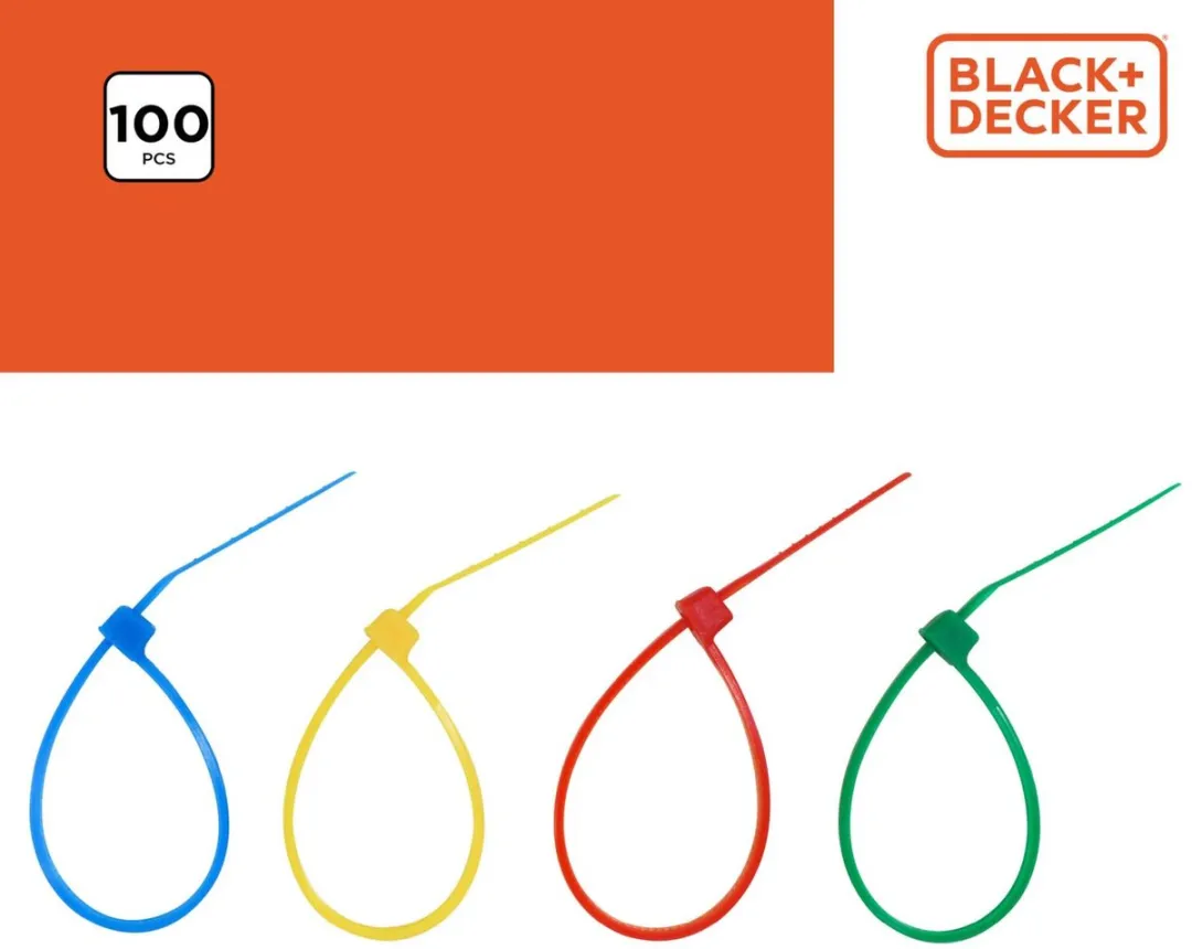 BLACK+DECKER Kabelbinders 100 Stuks