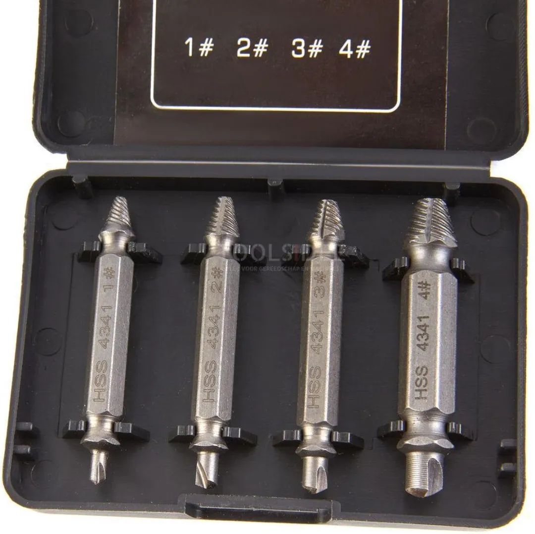 HBM Grabit Dolle Schroeven Removerset - 4-delig