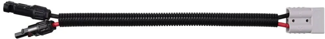Tru Components TC-12195636 Hoogspanningsstekker naar PV-stekker - Zwart/Rood
