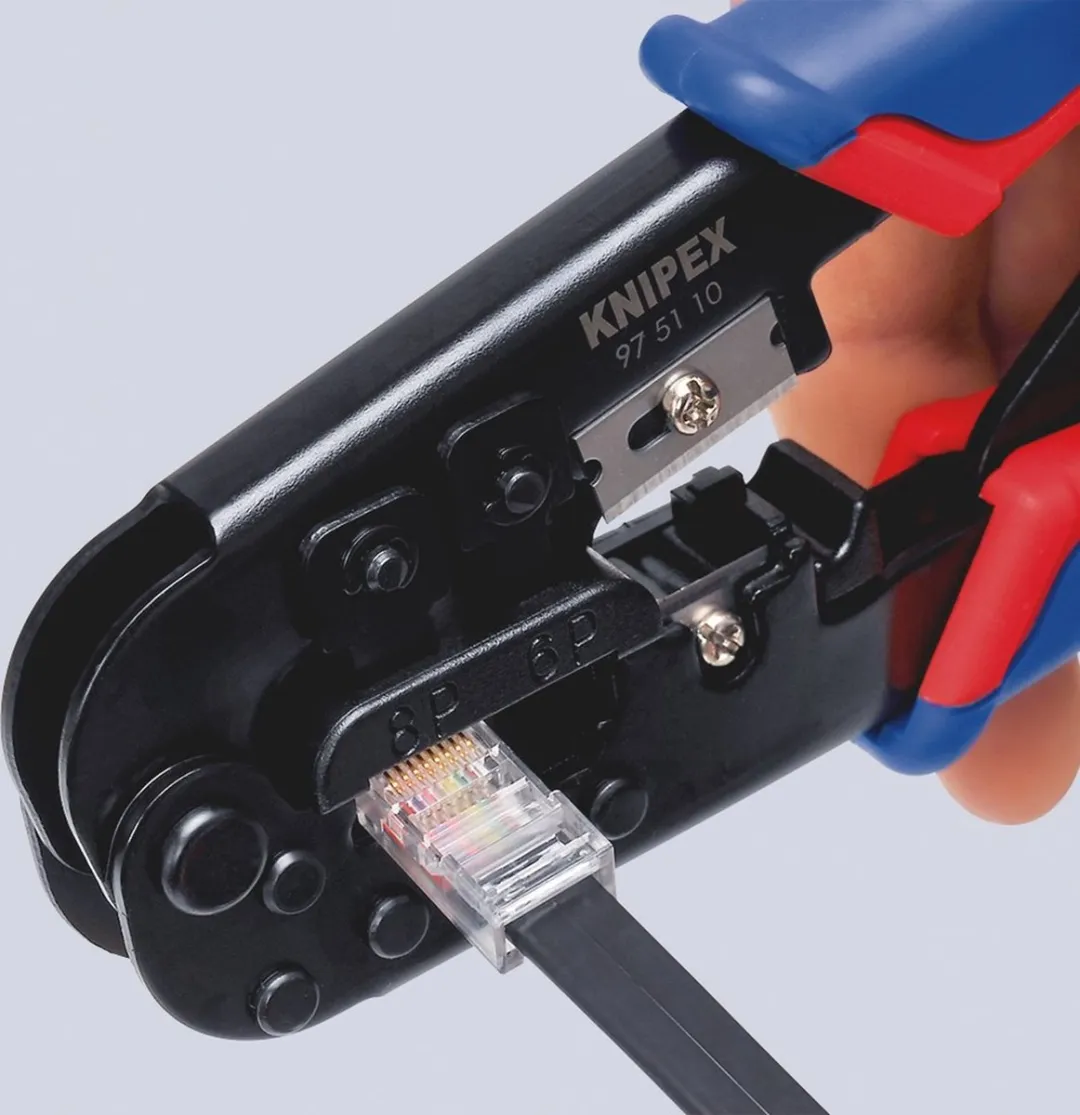 Knipex 975110 Krimptang Westernstekkers 190mm