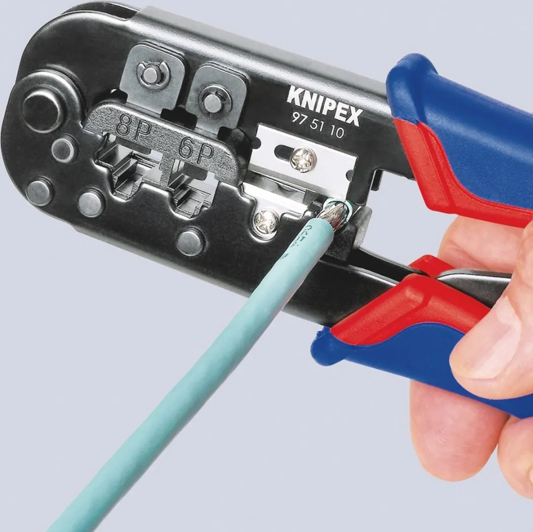 Knipex 975110 Krimptang Westernstekkers 190mm - afbeelding 6 van 6