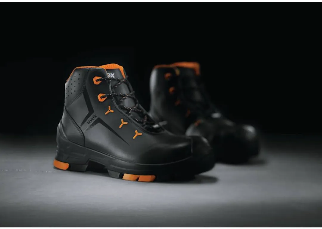 Uvex 2 Hoog 6503.2 S3 - Zwart/Oranje - Maat 40