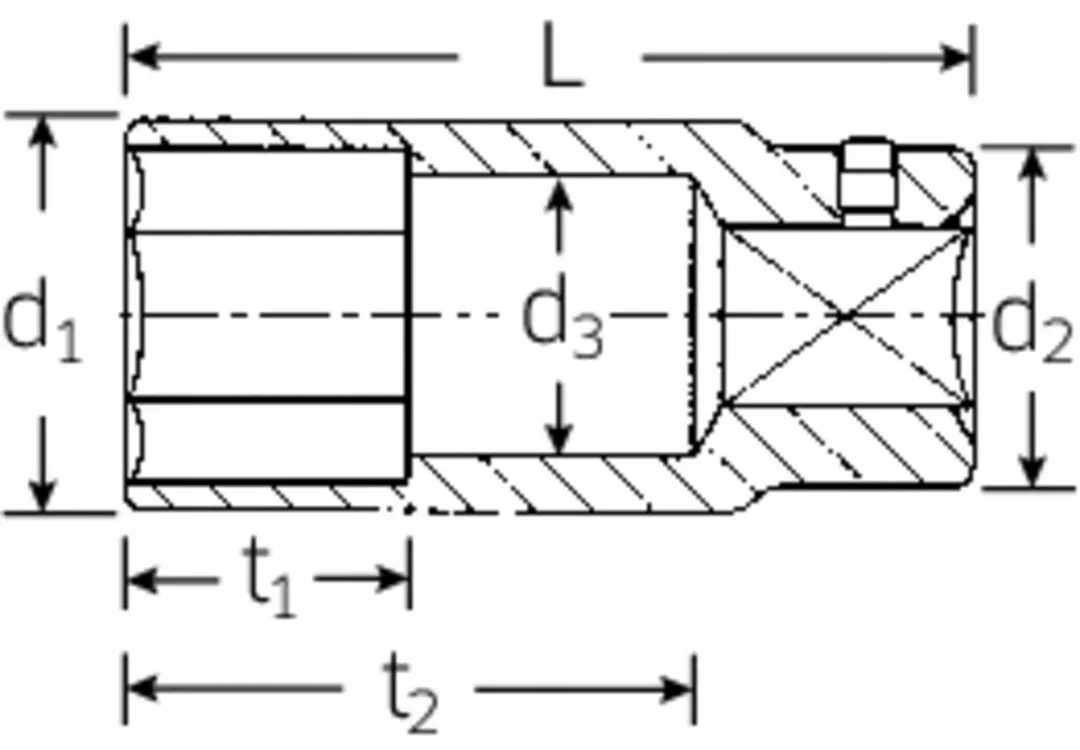 Stahlwille 56-36 Lange Dopsleutel 36mm - 3/4" - 5020036