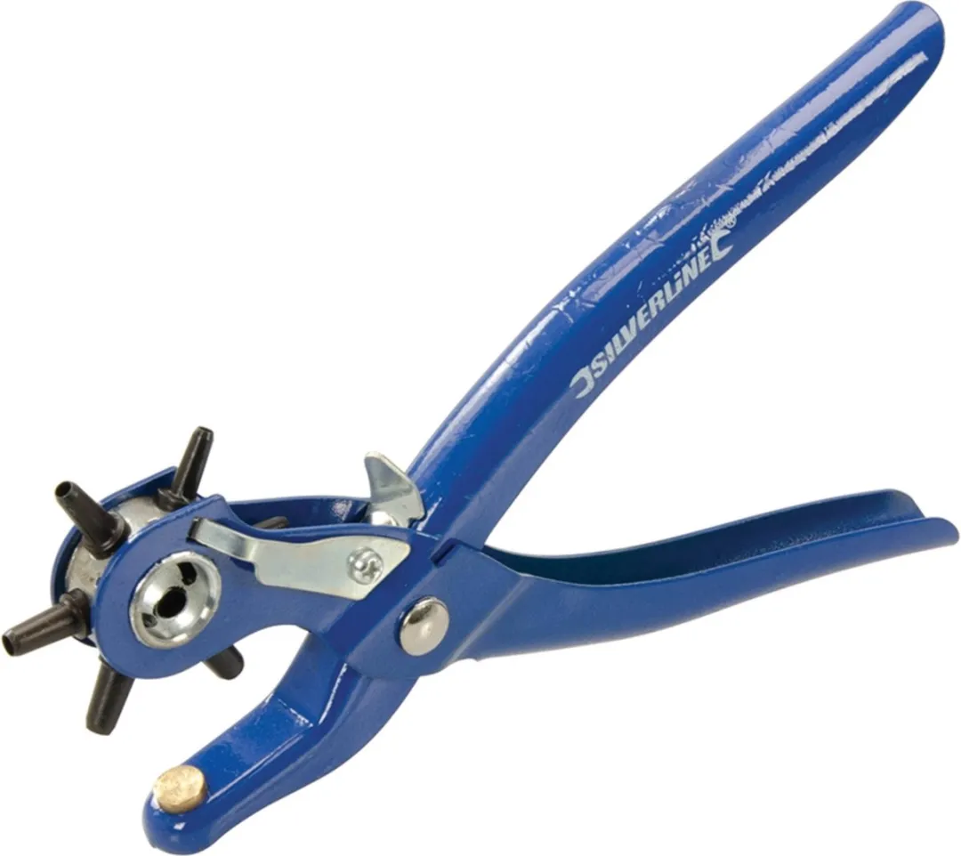 Silverline Revolvertang 200mm - 6 Priemmaten - Rood - afbeelding 6 van 6