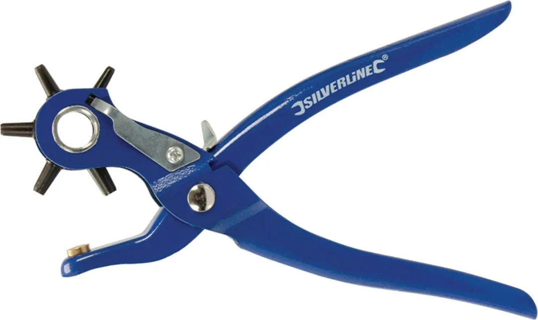 Silverline Revolvertang 200mm - 6 Priemmaten - Rood