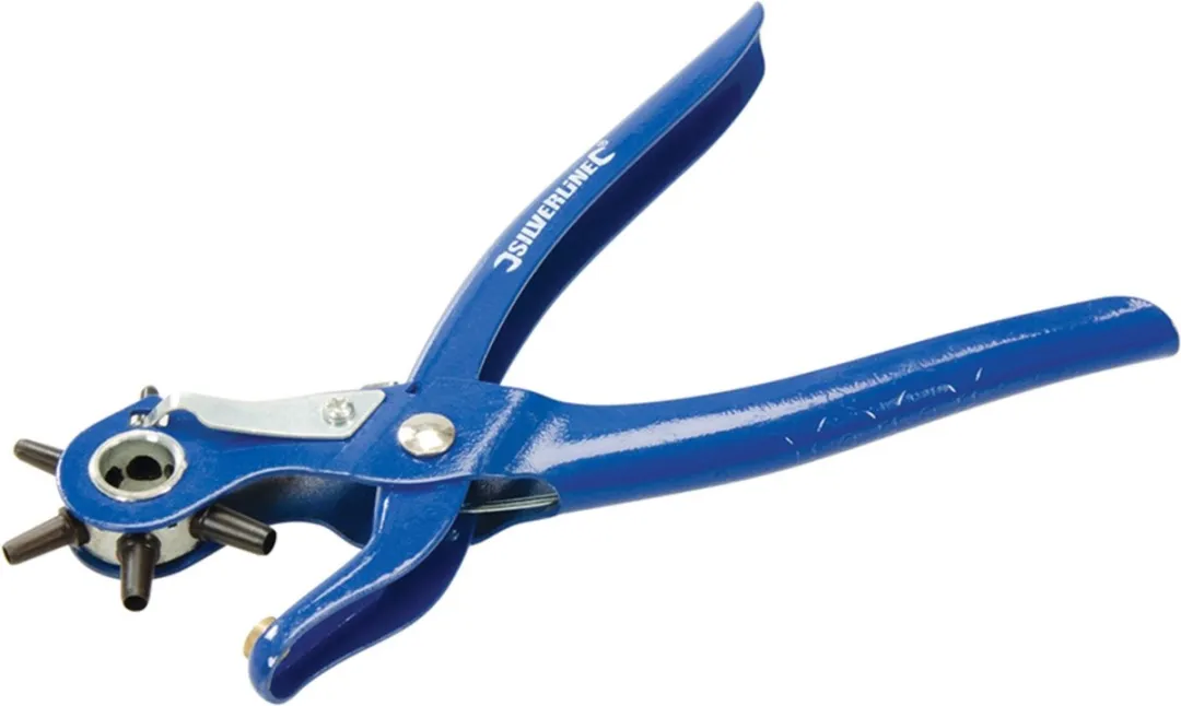 Silverline Revolvertang 200mm - 6 Priemmaten - Rood