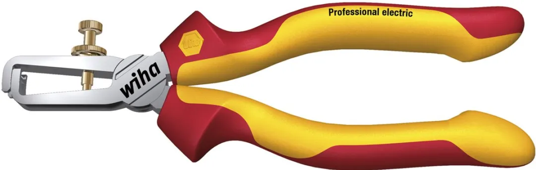 Wiha Striptang Professional Electric Z 55 0 06 160mm - Rood/Geel