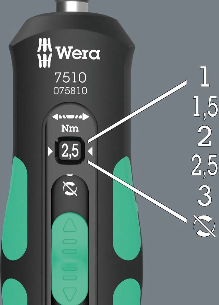Wera 05075810001 Momentschroevendraaier 1/4 (6.3 mm)