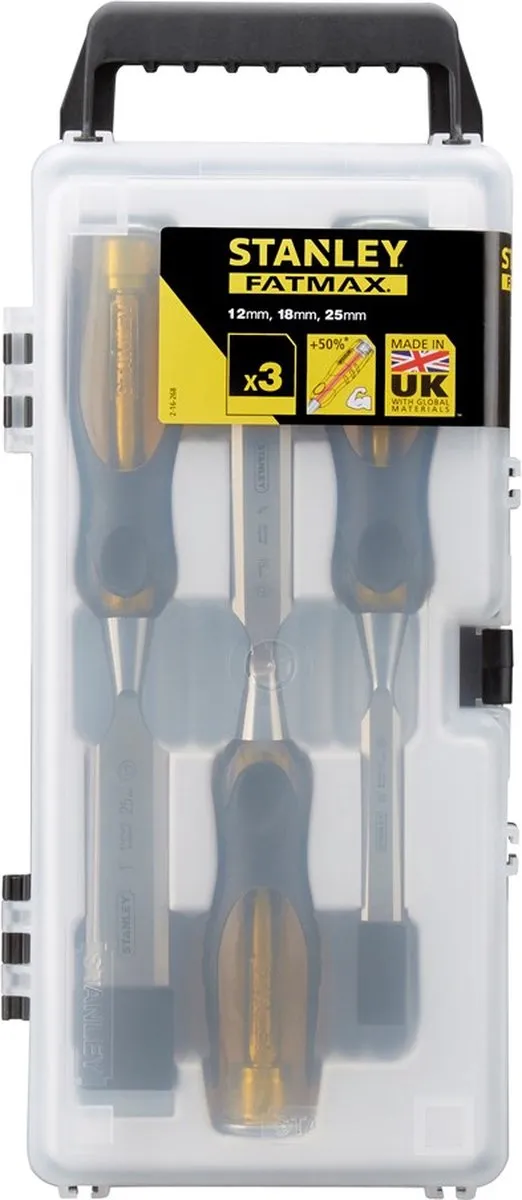 Stanley FatMax Steekbeitelset 3-delig - 12/18/25mm